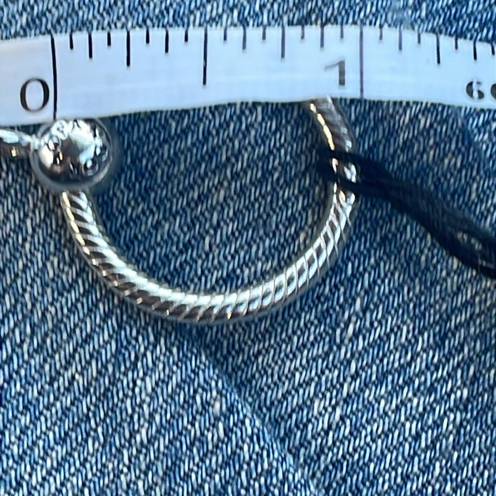 Pandora Silver Rope Texture Pendant - Picture 5 of 5